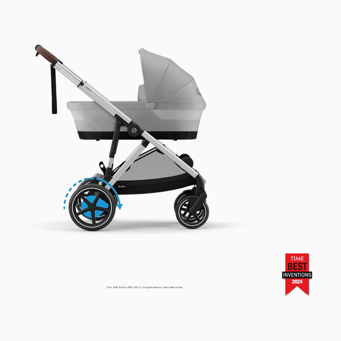 Cybex - Egazelle/Gazelle S 2 Cot, Stone Grey - Practical and Easy to Use